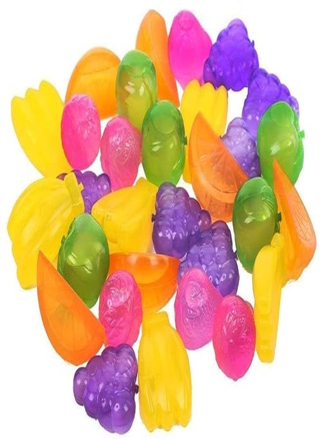 CLICKSWIFT مكعبات ثلج قابلة لإعادة الاستخدام من كليك سويفت، مكعبات ثلج بلاستيكية على شكل فاكهة للكوكتيلات والويسكي والمشروبات، لتبريد المشروبات، مكعبات ثلج قابلة للغسل وإعادة التجميد، إكسسوارات بار، خالية من مادة BPA، 12 قطعة (متعددة الألوان) - Image 3